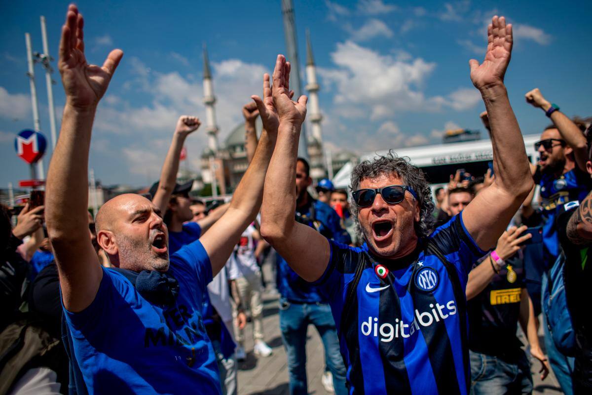 Hinchas del Inter de Milan. //EFE