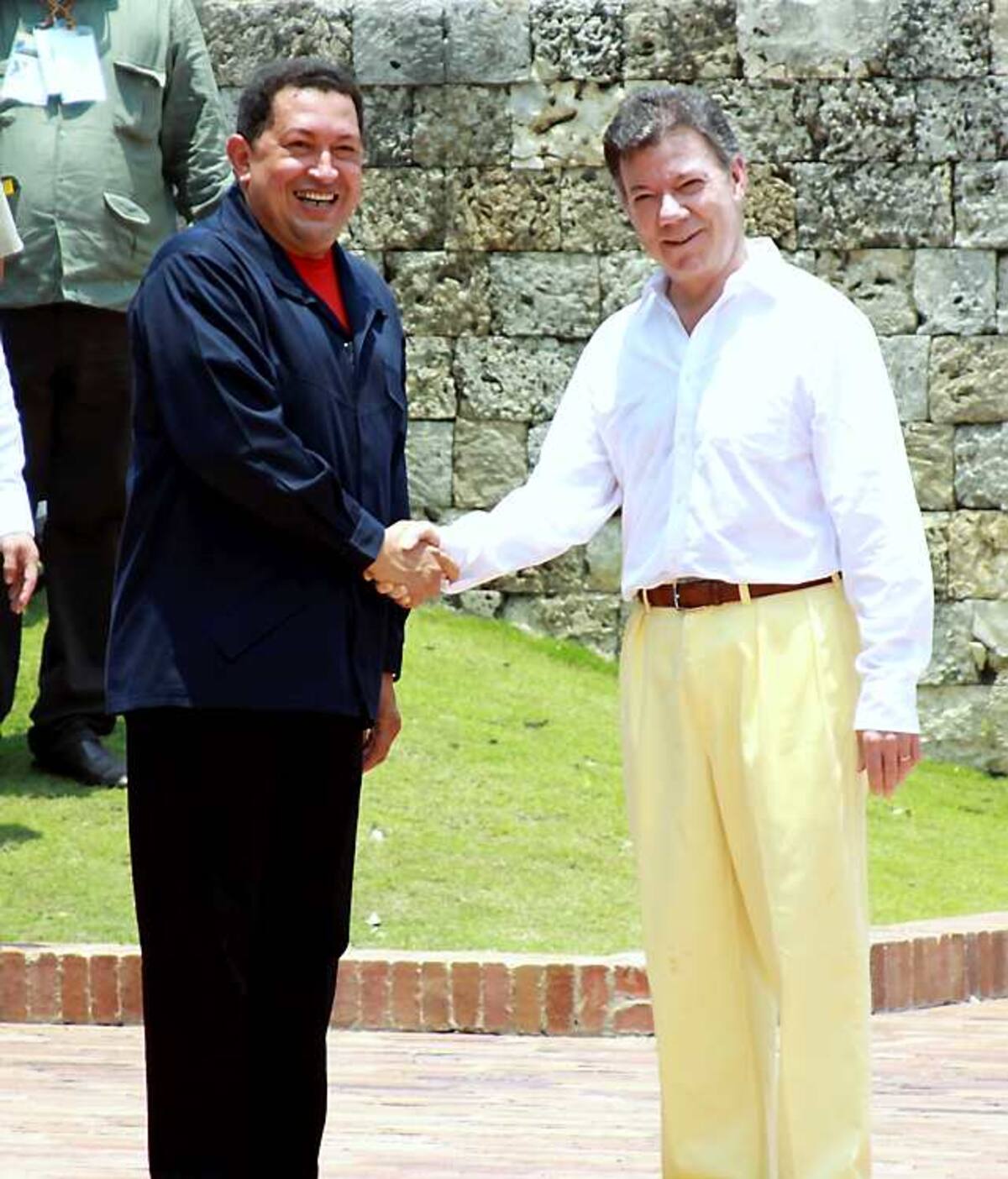 La última vez que se reunieron Santos y Chávez fue el pasado 9 de abril en Cartagena. ARCHIVO