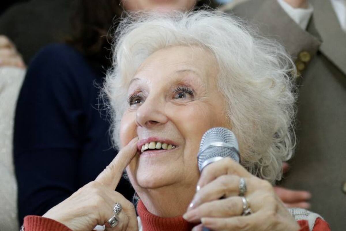 Estela de Carlotto, presidenta de las abuelas de la plaza de mayo. AP