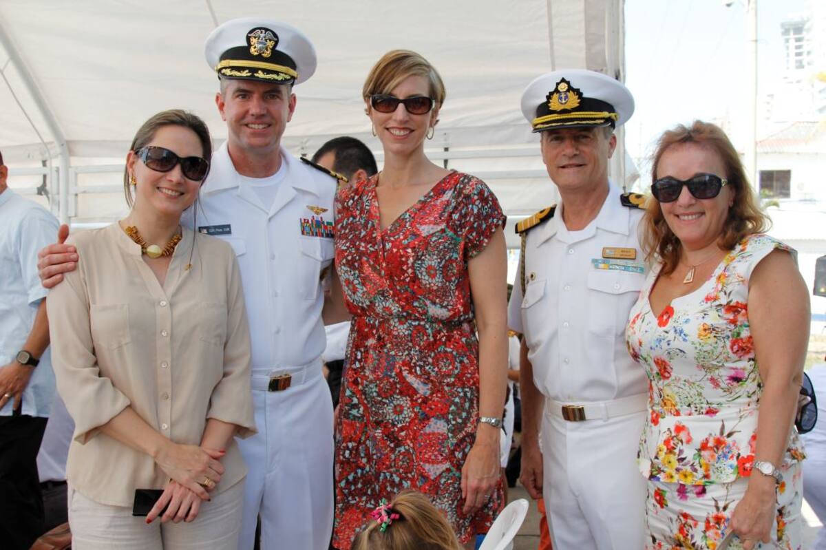 María Cristina de Soltau, John Picco, Melissa Picco, Javier Besio y Beatriz Acosta.