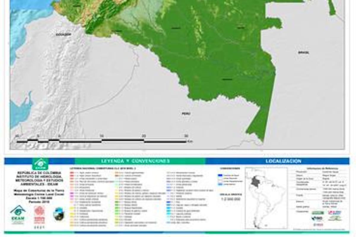 Colombia tiene nuevo mapa nacional de coberturas de la tierra