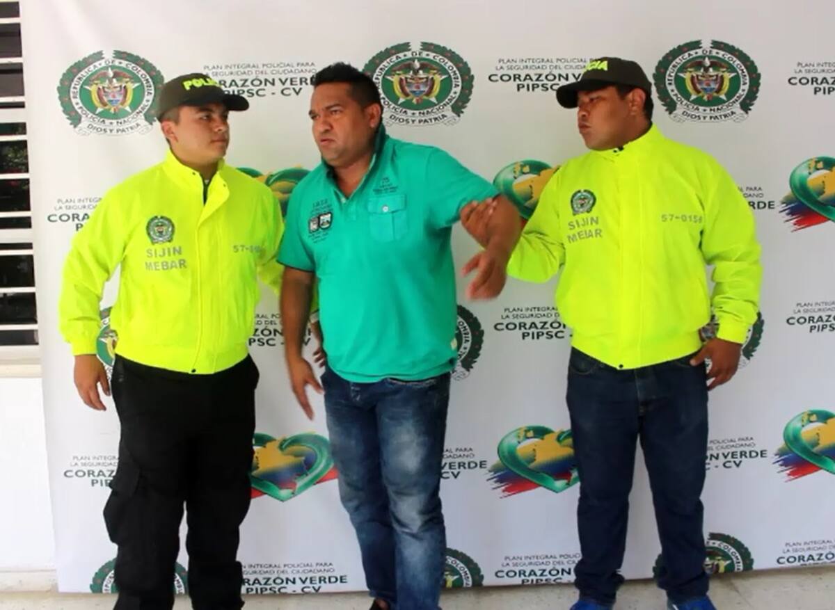 Cuando deambulaba en el barrio Getsemaní fue capturado alias ‘Cuello Corto’, pese a contar con medida de detención domiciliaria en Barranquilla. Cortesía.