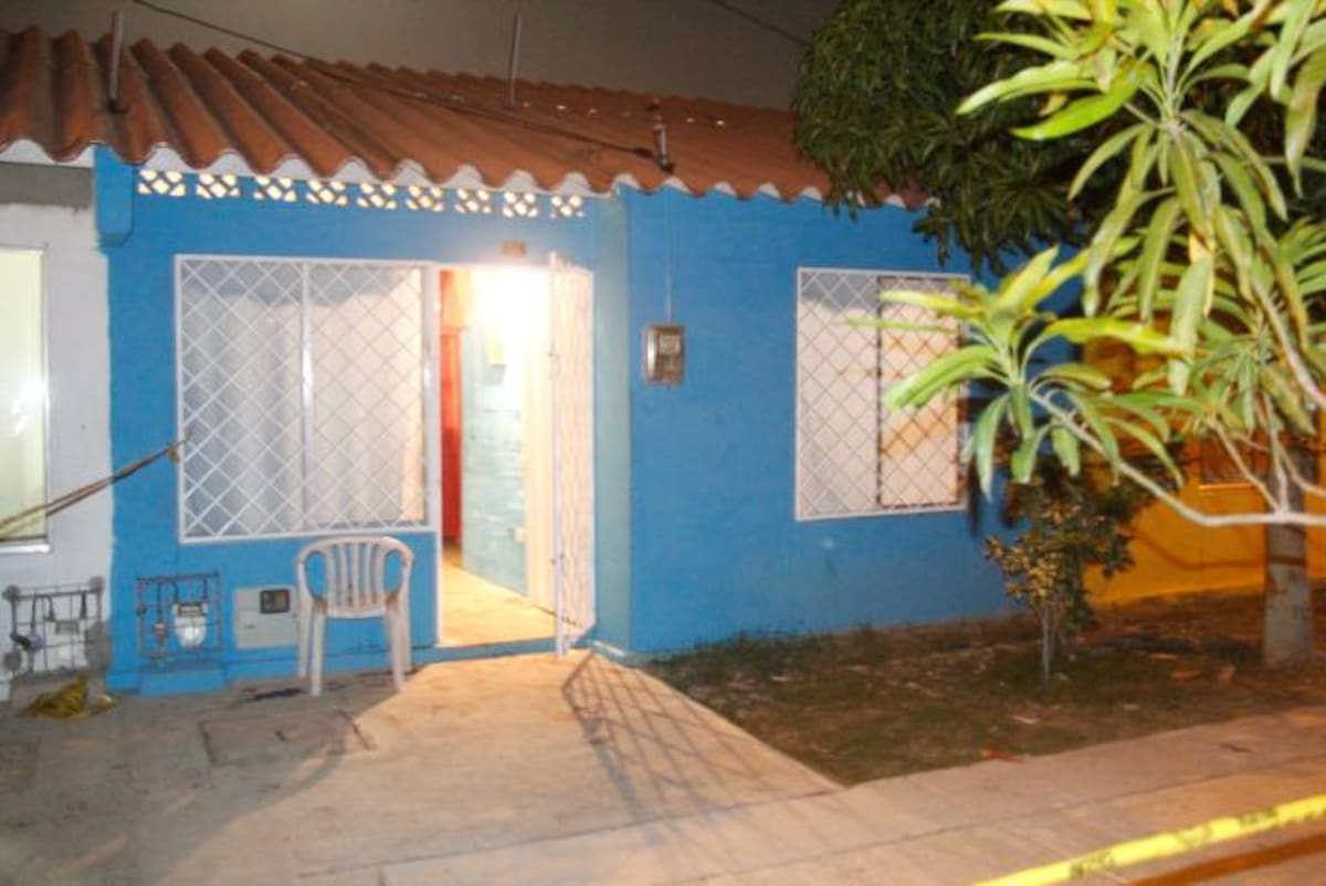 Casa donde ocurrieron los hechos en el barrio Colombiatón. EL UNIVERSAL