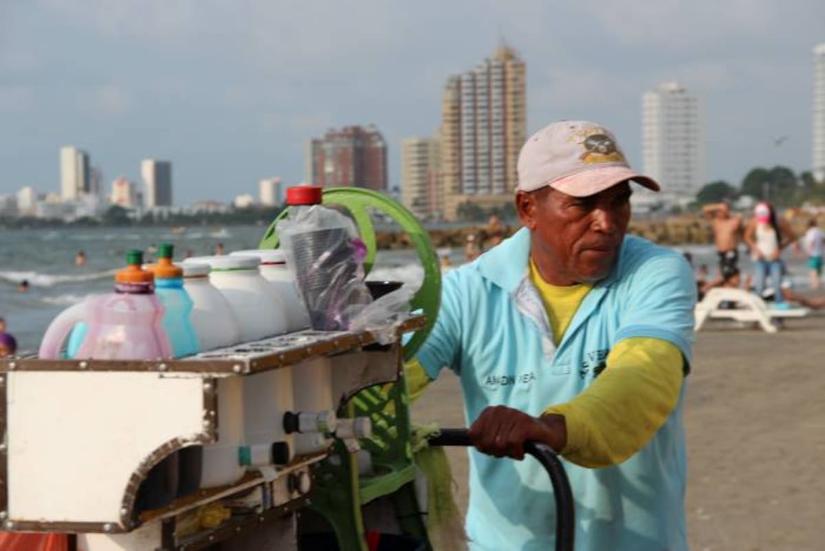 Amait Vega, vendedor de raspa’o Julie Parra Benítez