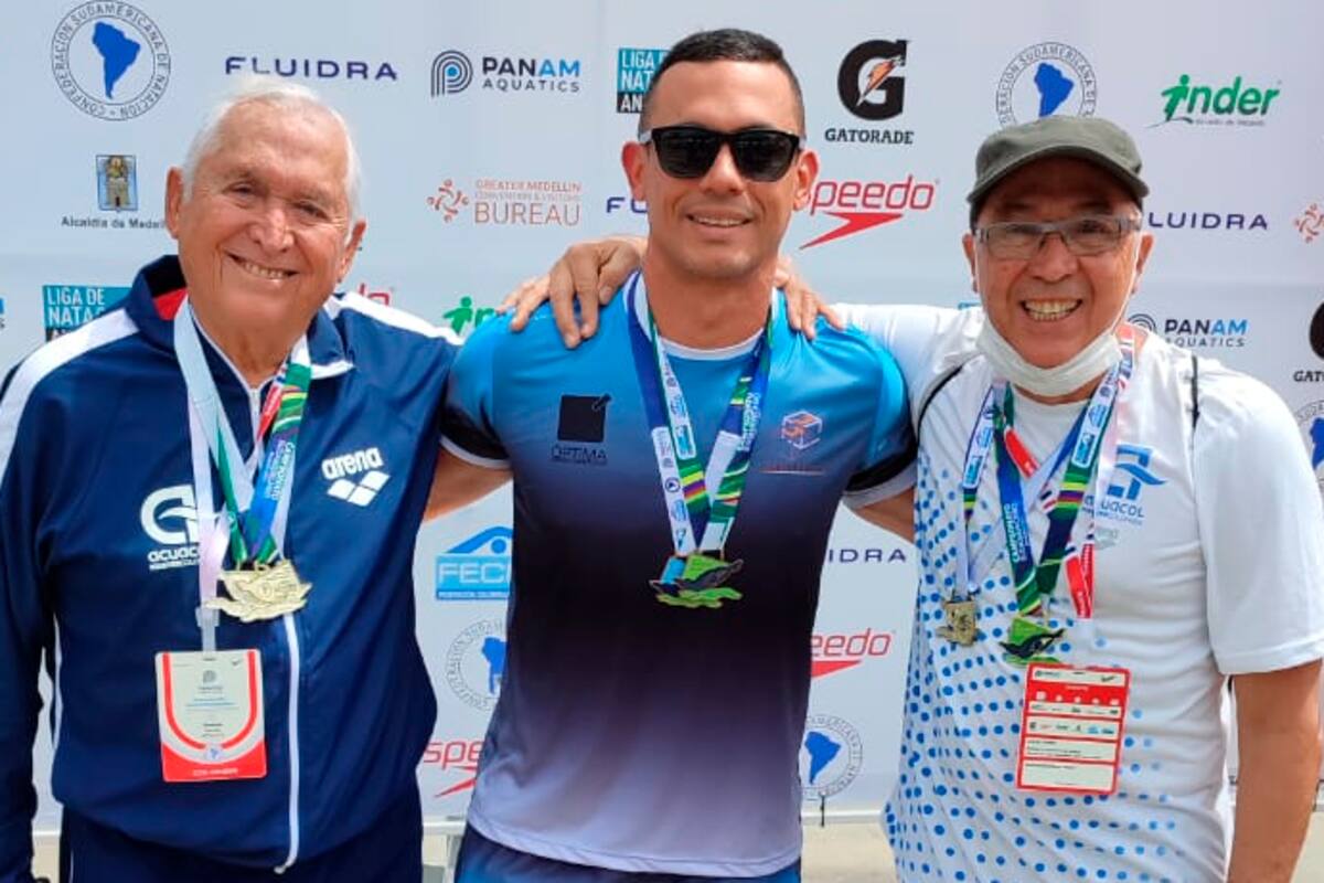 Los Osorio ganan siete oros en Máster de Natación