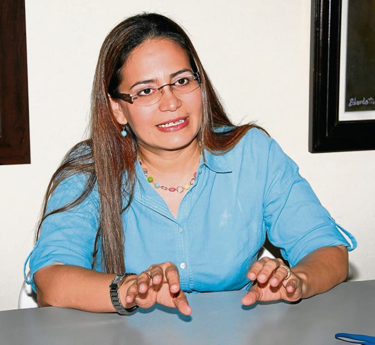 Clara Inés Sagre Hernández, secretaria (e) de Educación. OSCAR DÍAZ ACOSTA - EL UNIVERSAL