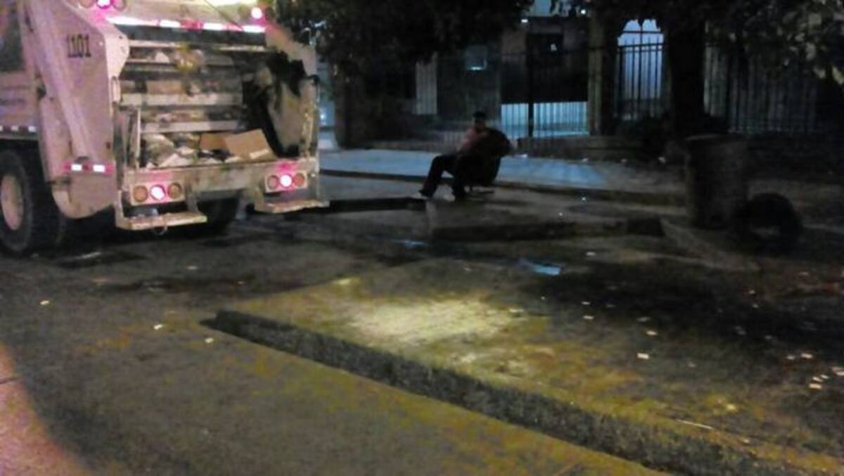 Calle Panamá, después de la limpieza.