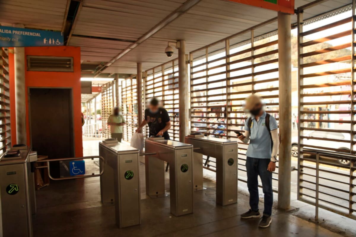Transcaribe anunció que controló el riesgo con la pérgola en la estación Bazurto