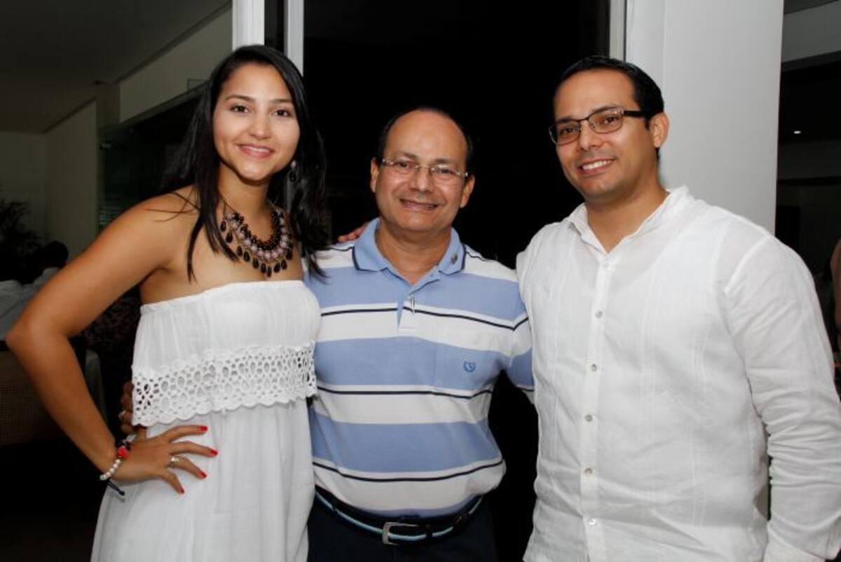 Verónica Pérez, Miguel Raad y Manuel Raad.