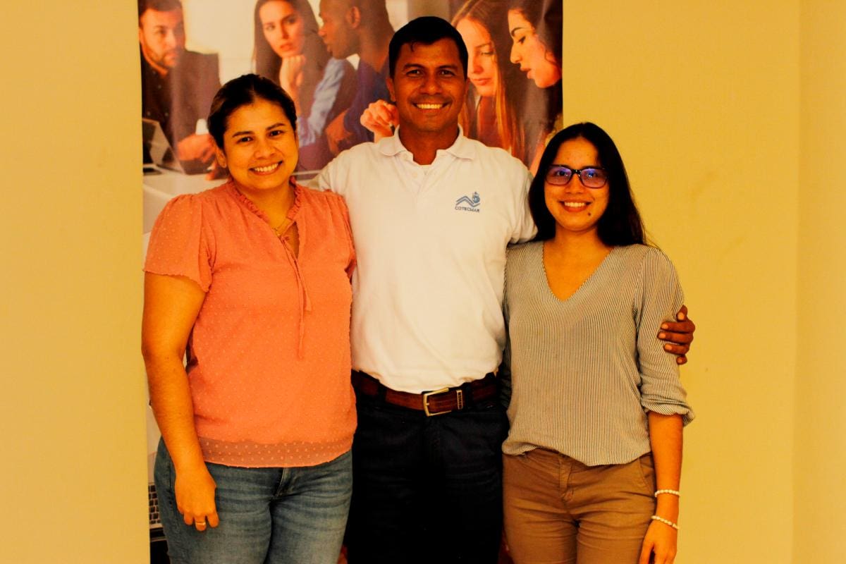 Silvia Meneses, Carlos Salamanca y Jessica Donado.