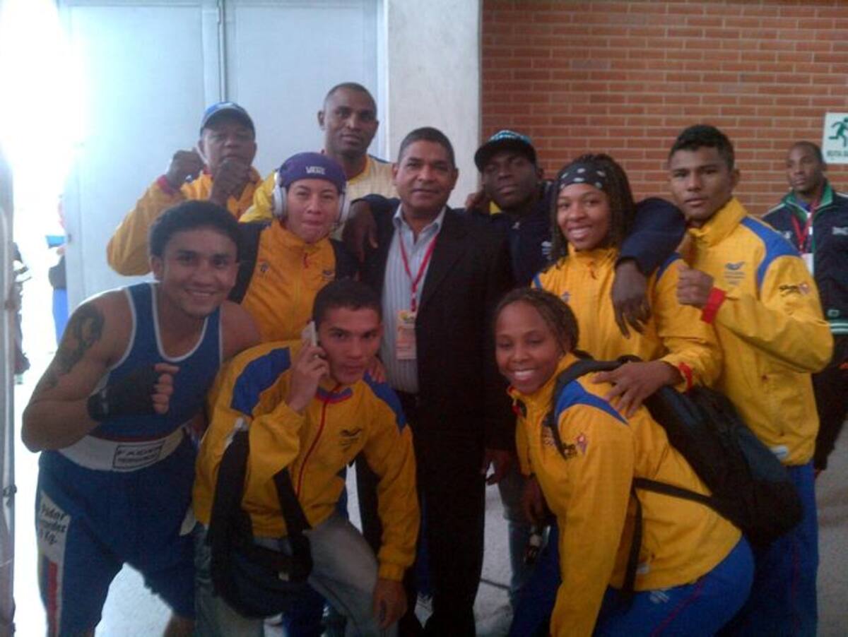La delegación de boxeo de Colombia, que representará al país en los Juegos Centroamericanos y del Caribe de Veracruz, México. CORTESÍA