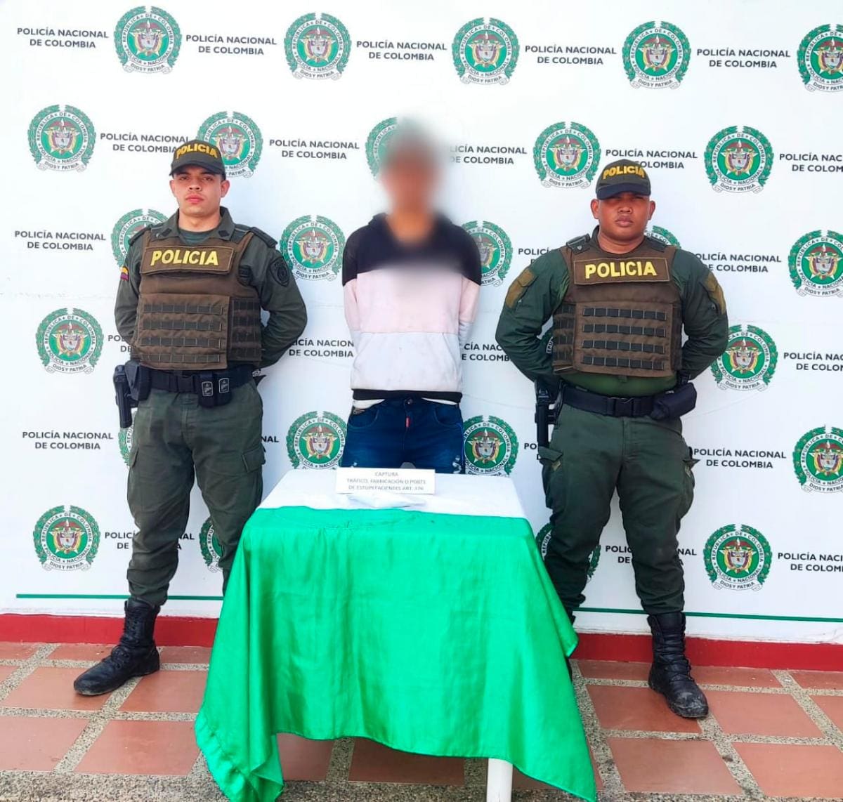 Los capturados quedaron a disposición de la autoridad competente. //Cortesía