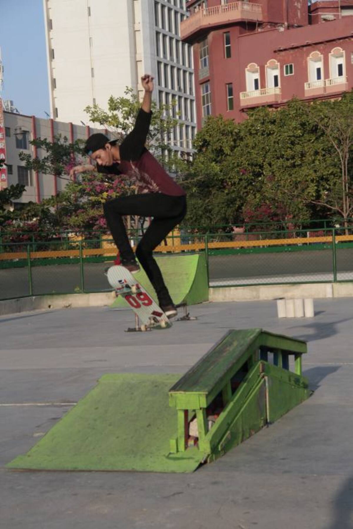 El skateboarding también tuvo su espacio en el Parque Centenario. Zenia Valdelamar/El Universal