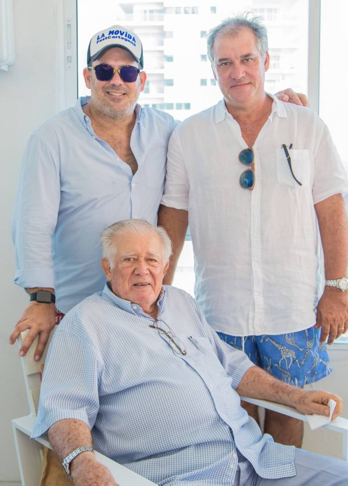 Juan Pablo Borge, Sergio Borge y Ricardo Borge. CORTESÍA
