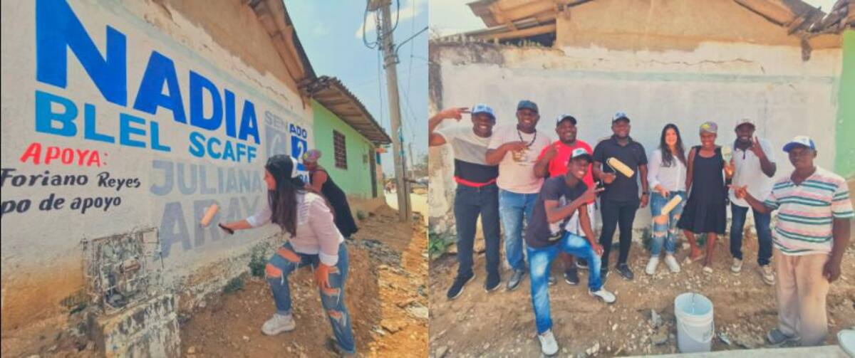 Evidencias de la representante a la Cámara, Juliana Aray, quien aparece liderando la campaña. // Cortesía