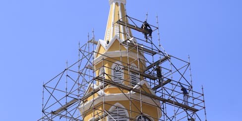 Arrancan obras en la Torre del Reloj de Cartagena: esto es lo que le harán