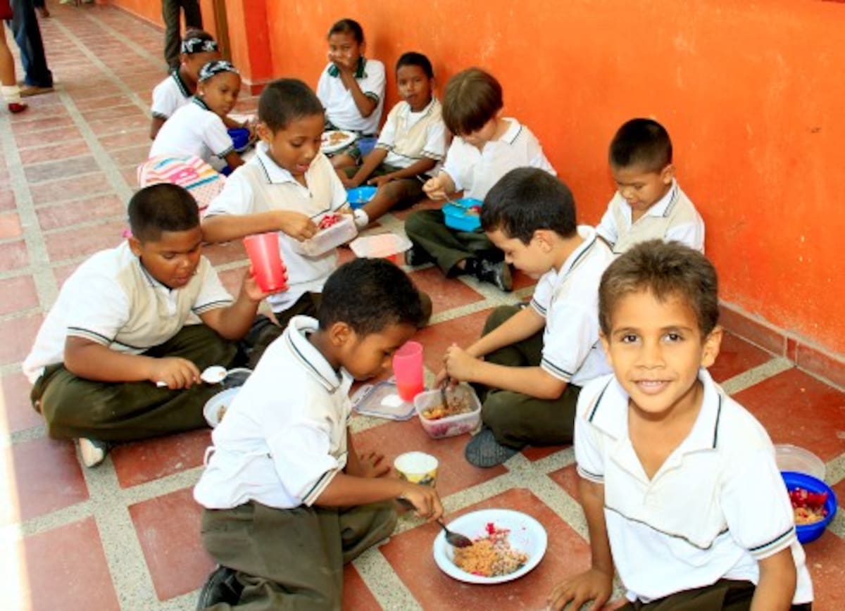 Las obras de construcción del comedor escolar están inconclusas.