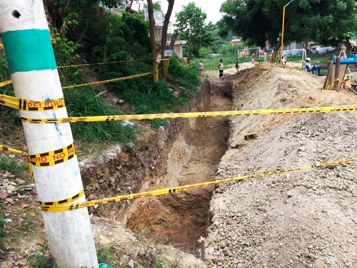 Este es el punto donde se construirá el muro.