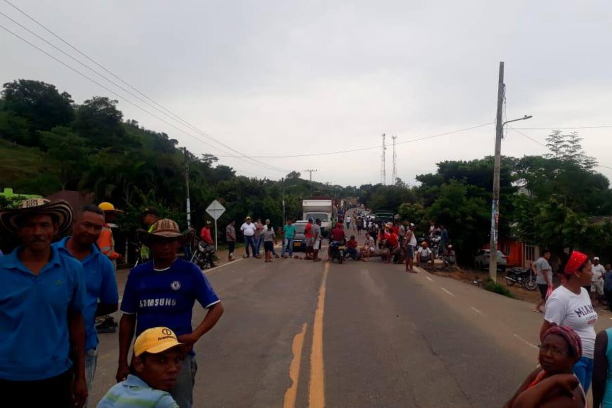 Habitantes de San Cayetano protestan por falta de recursos para Festival del Ñame