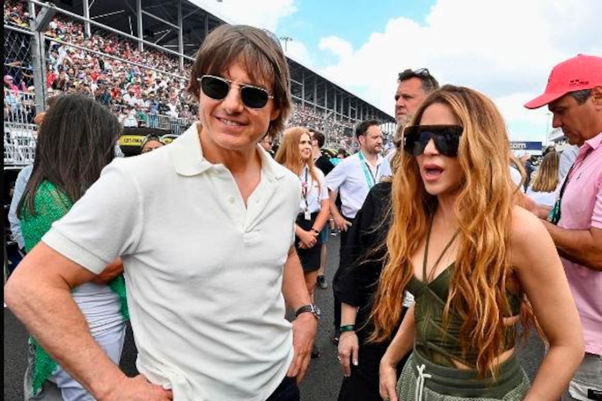 Shakira fue vista junto a Tom Cruise en el Gran Premio de Miami