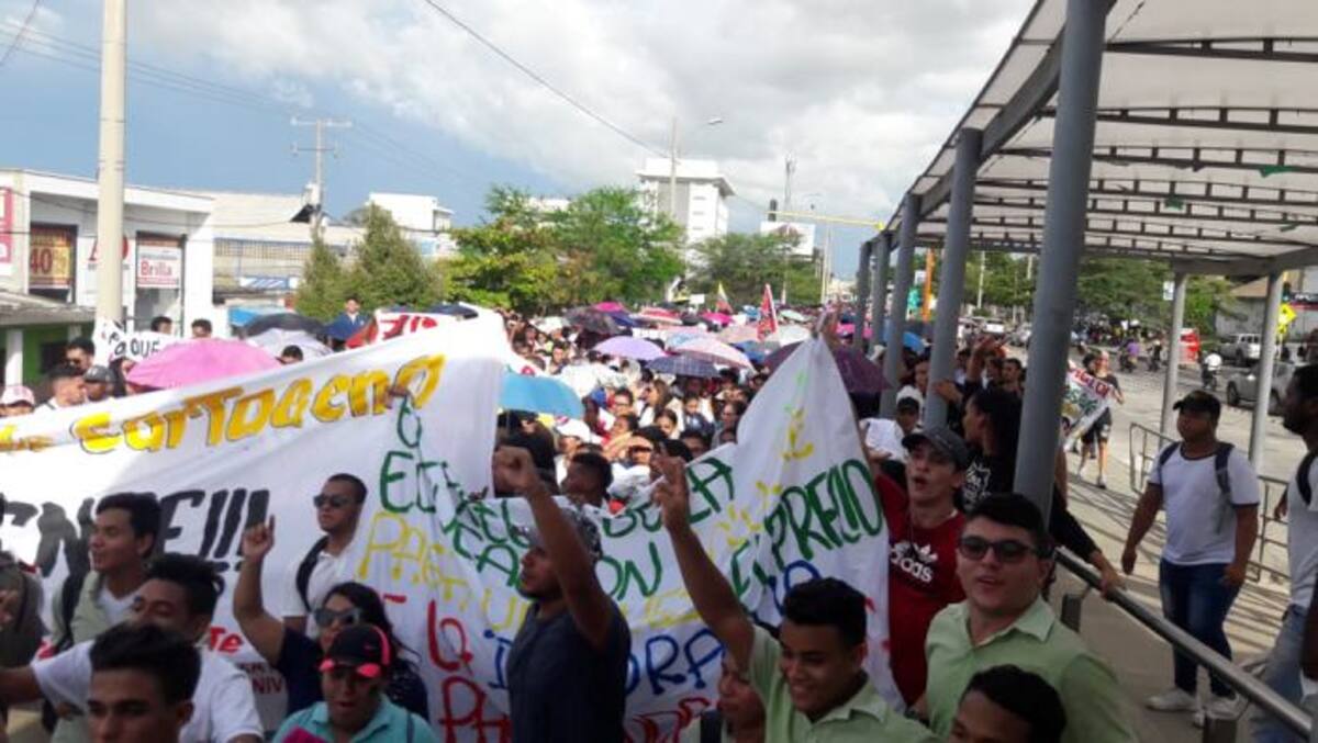 Así transcurrió la marcha de los estudiantes. Oscar Díaz.