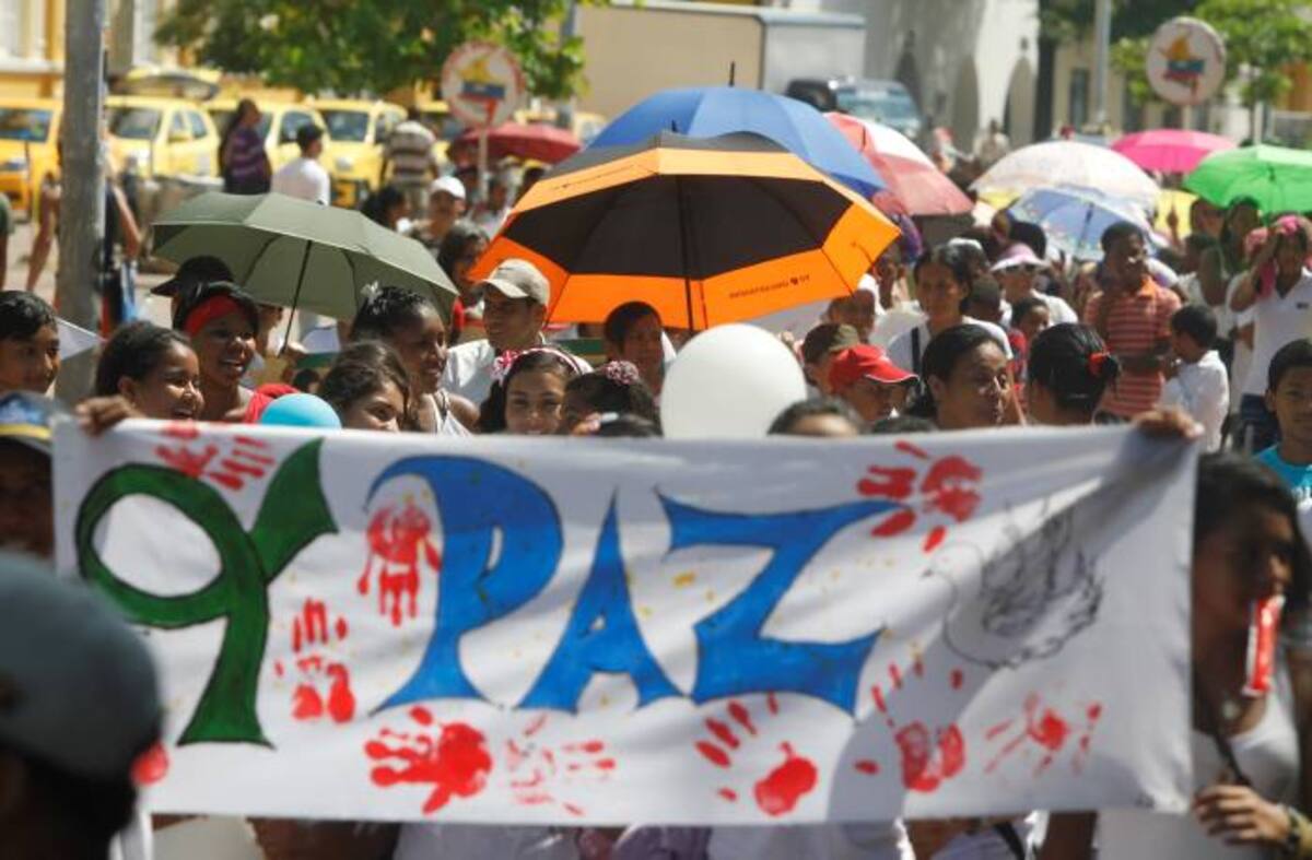 Los cartageneros se unieron para pedir la paz en Colombia y Cartagena. AROLDO MESTRE, EL UNIVERSAL