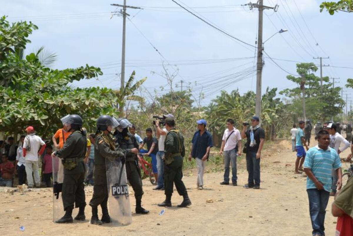 Disturbios en el municipio de Tierralta dejaron 15 personas heridas. Nidia Serrano - El Universal