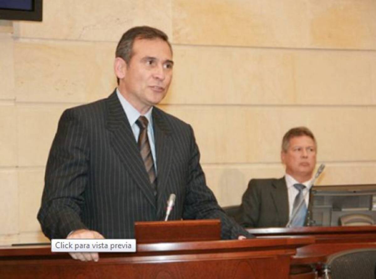 Juan Manuel Corzo, presidente del Senado de la República. Senado de la República