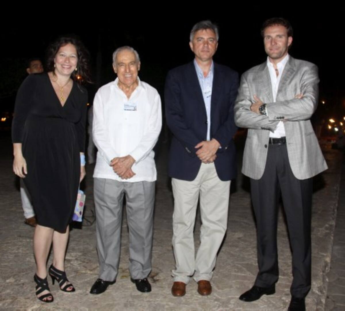 Rossana Fiquera, Ernesto De Lima, presidente de la junta de De Lima; Alexander Moczarski, presidente Internacional de Marsh y Alejandro Fosk.