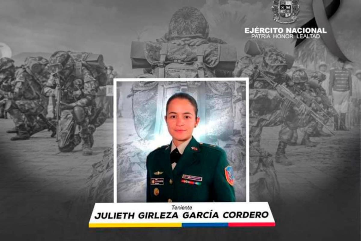 Ella era Julieth Girleza: Teniente que murió en accidente de helicóptero