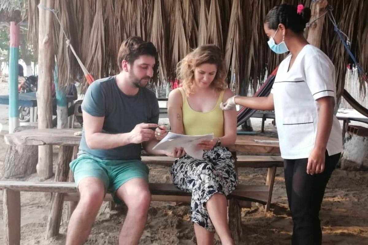 Medidas preventivas en zona turística de San Onofre, ante coronovirus