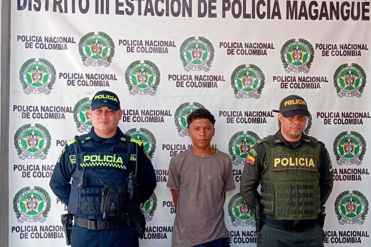 Joven capturado con arma de fuego artesanal en Magangué tiene 23 años