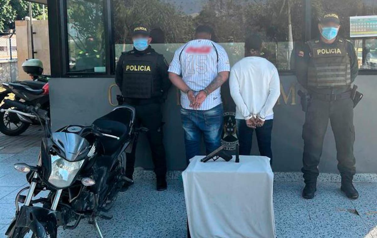 Los supuestos homicidas de Yuber Navia fueron capturados luego de una persecución.