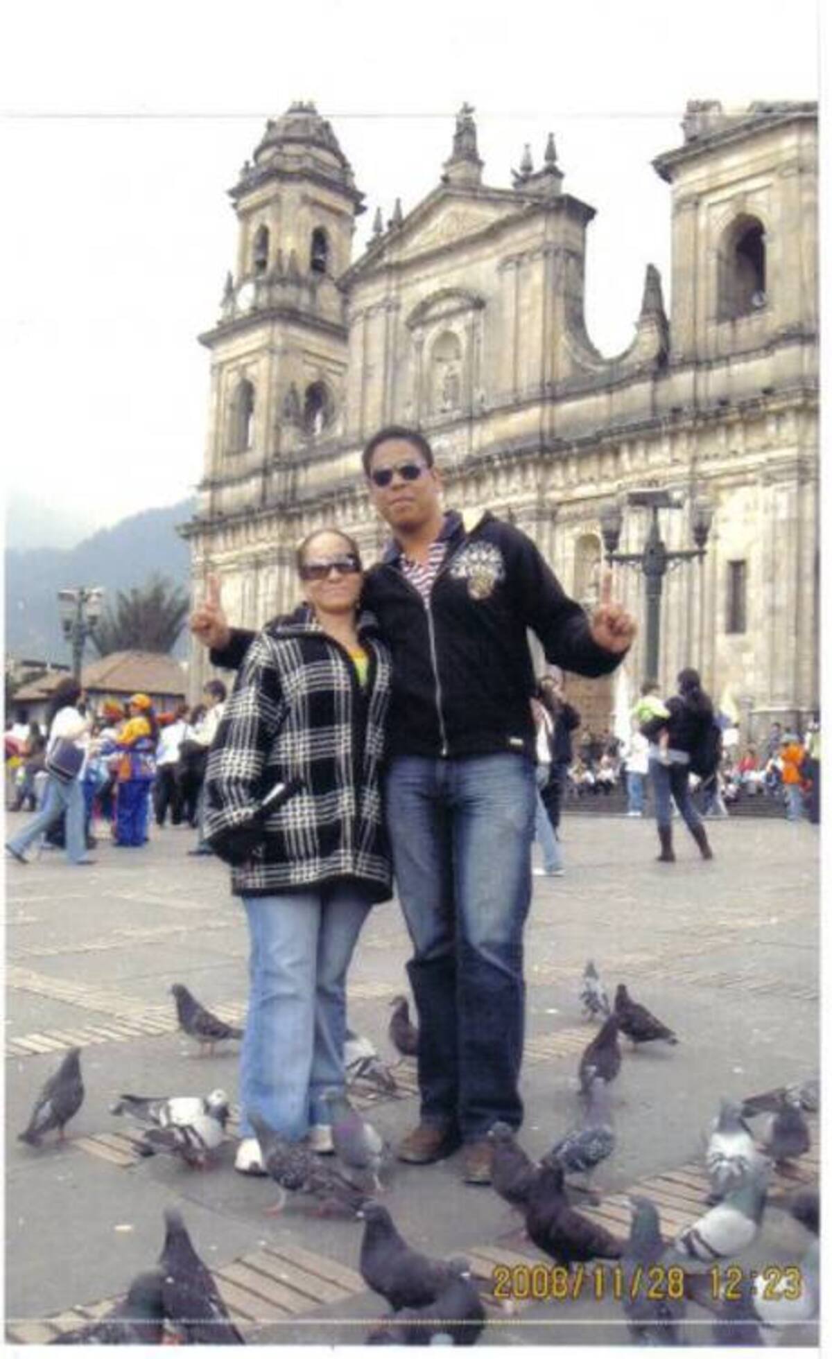 Yelissa y Juan Carlos en esta foto se encontraban en Bogotá. CORTESÍA