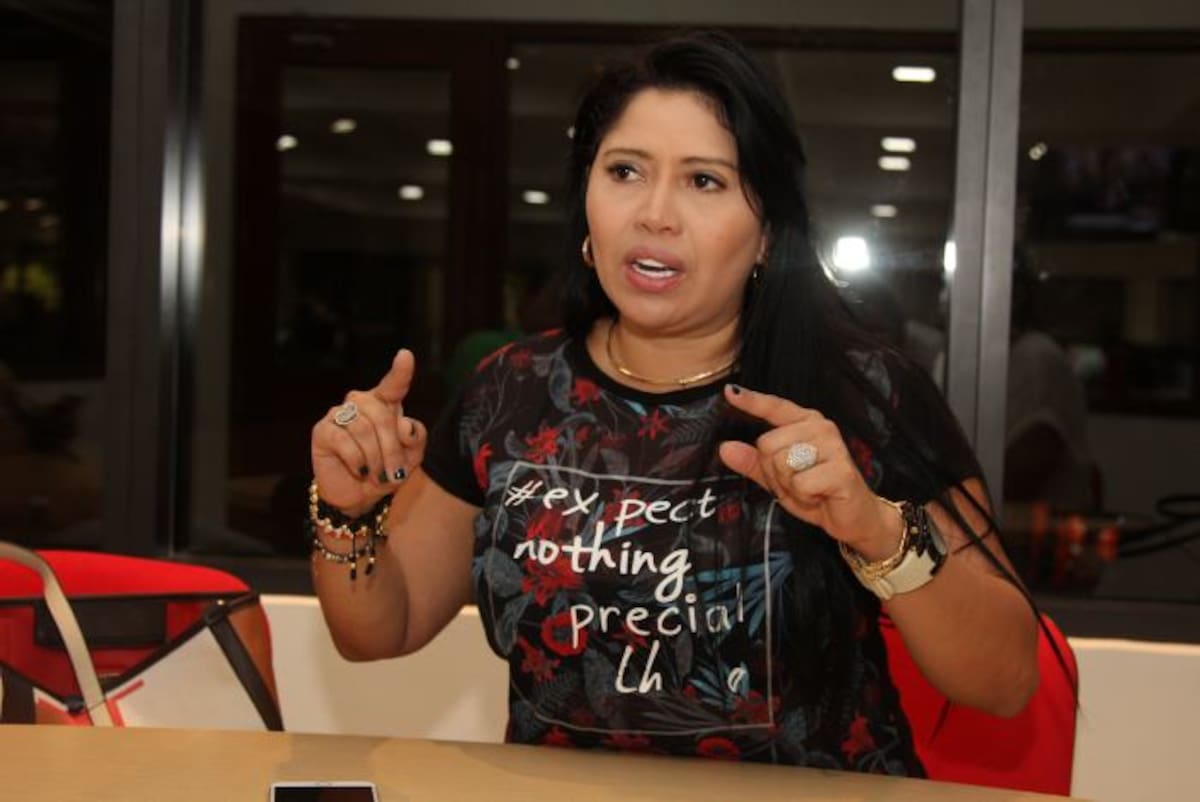 Wendy Herrera reclama como suyo el eslogan de Primero la Gente. Kailline Giraldo Bejarano