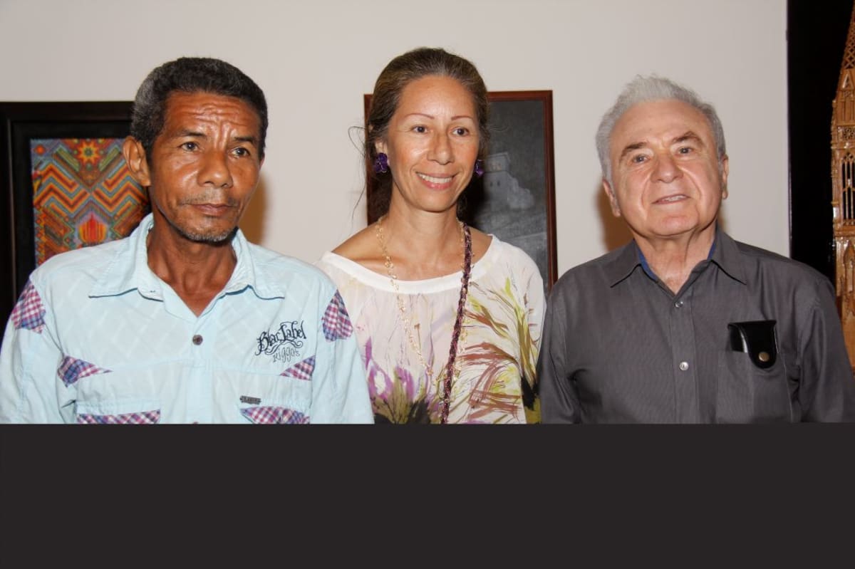 EL MaEstro Alfredo piñeres, Norma Uparela y Eduardo Serrano.