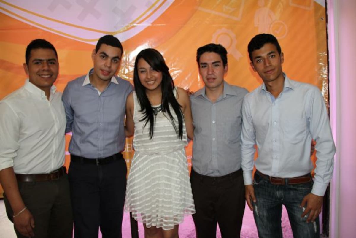 Gustavo Adolfo Rodríguez, Andrés Mauricio Camargo, Nicolle Navarro, Christian Giovanny Rojas e Iván Felipe Ramírez. ZENIA VALDELAMAR-EL UNIVERSAL