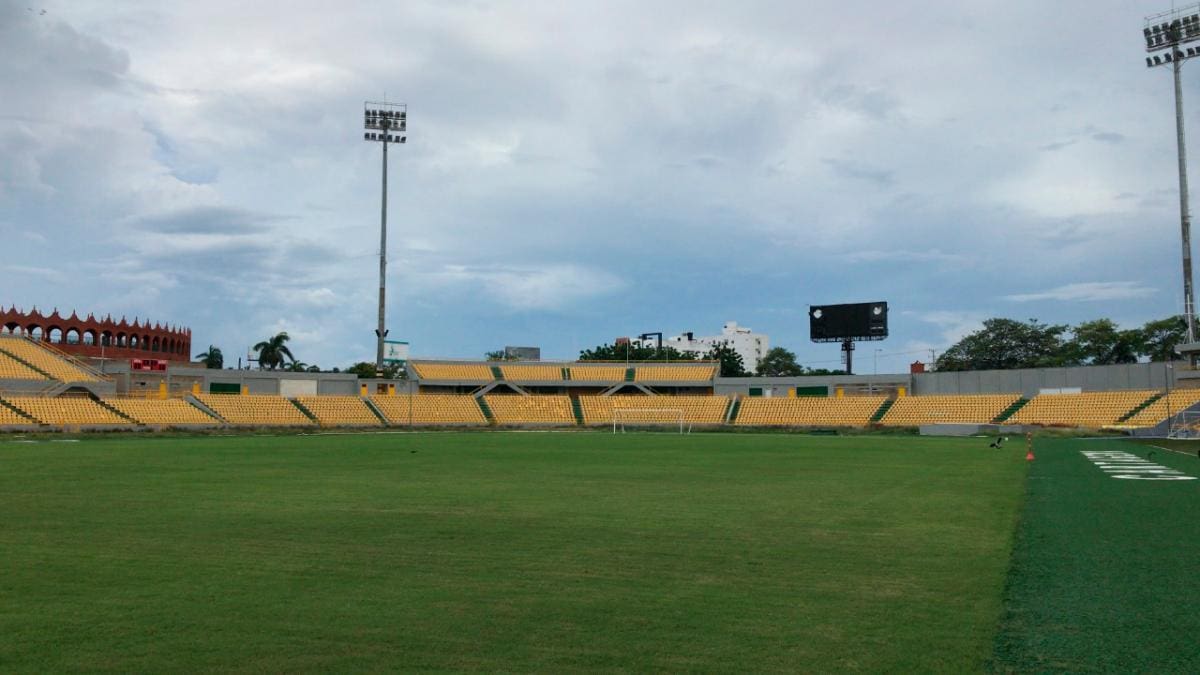 Así está hoy el Estadio de Fútbol Jaime Morón León, que espera recibir el Torneo de la Primera B, que aún no tiene fecha de regreso. //Cortesía