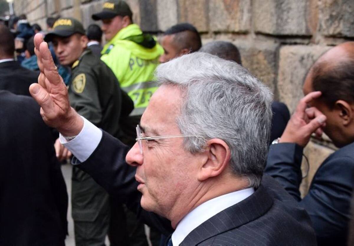 El expresidente de Colombia Álvaro Uribe. AFP