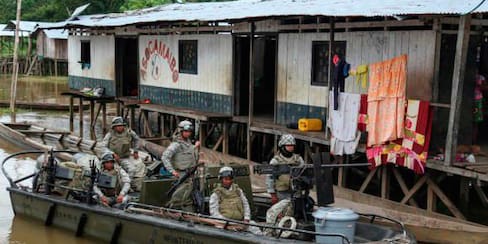 Disidencias de las Farc se apoderan de los ríos del sur de Colombia