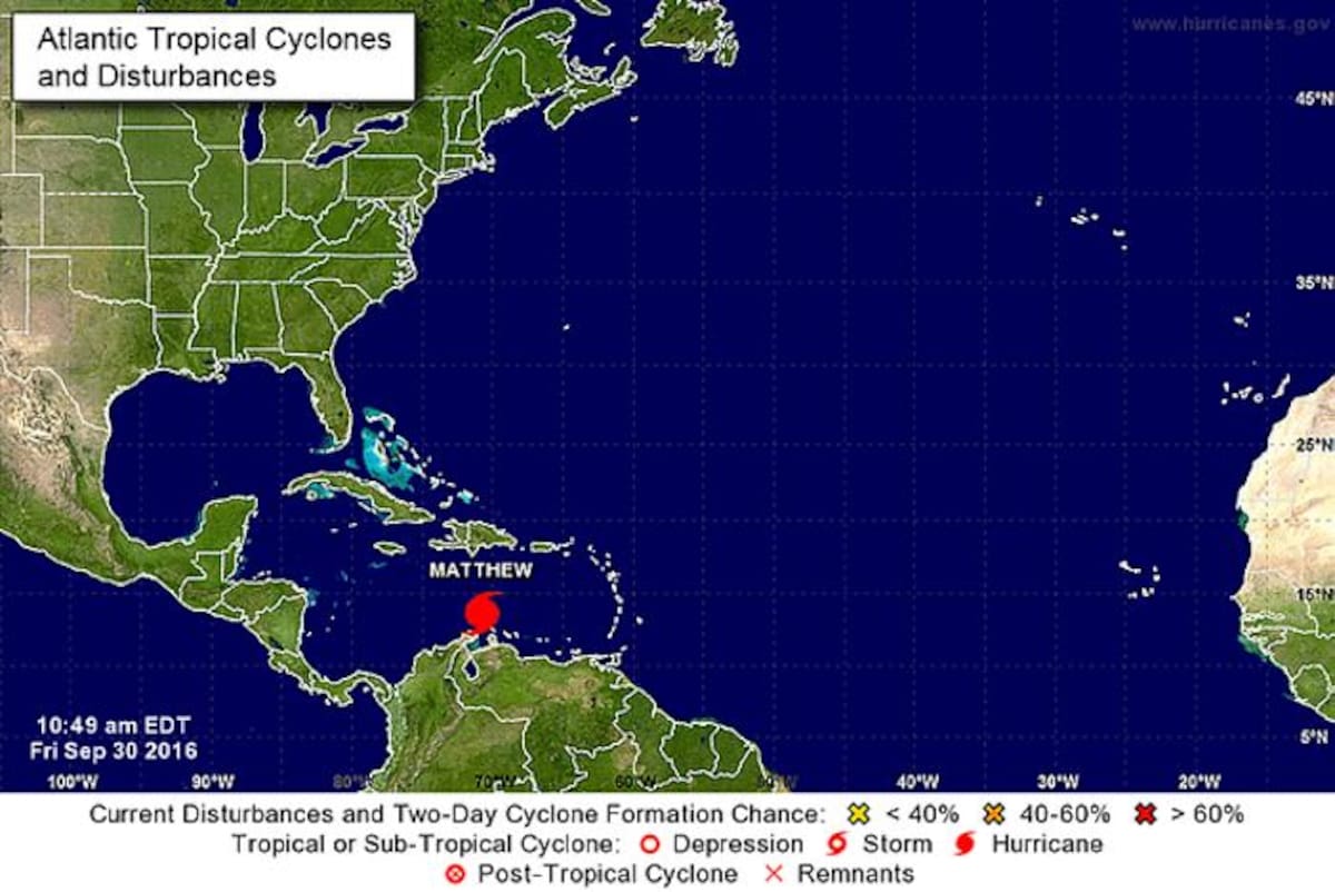 Jamaica y el suroeste de Haití deben esperar precipitaciones de hasta 38 cm, que pueden causar inundaciones y deslaves. Ilustración.