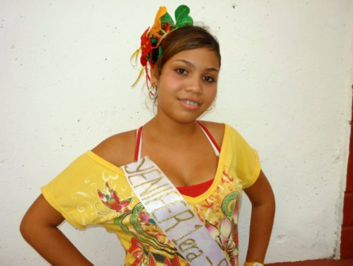 Jennifer Paola Montero Chamorro, reina del barrio Las Palmas.