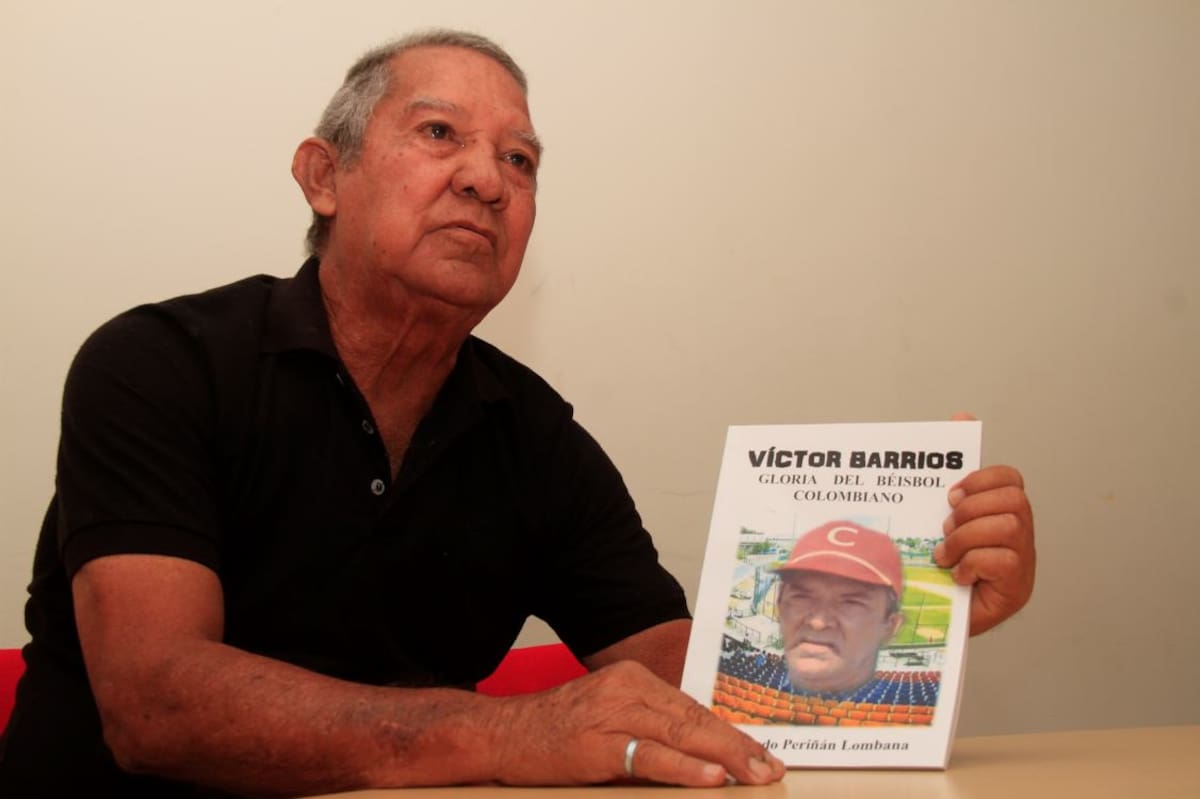 Víctor Barrios Piñeres, vieja gloria del béisbol colombiano. Zenia Valdelamar/El Universal