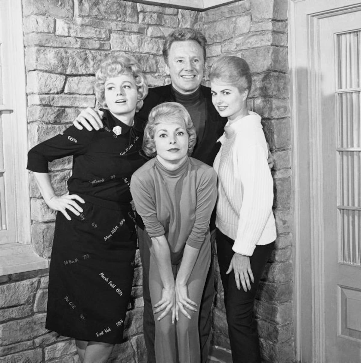 Van Johnson, Shelly Winters, Janet Leigh y Martha Hyer. AP Don Brinn
