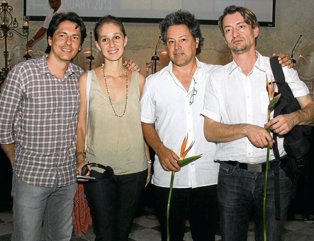 Alejandro Frieri, Diana Salazar, Alejandro Echeverri y Boris Ondreicka. fotos Maruja Parra/El Universal/