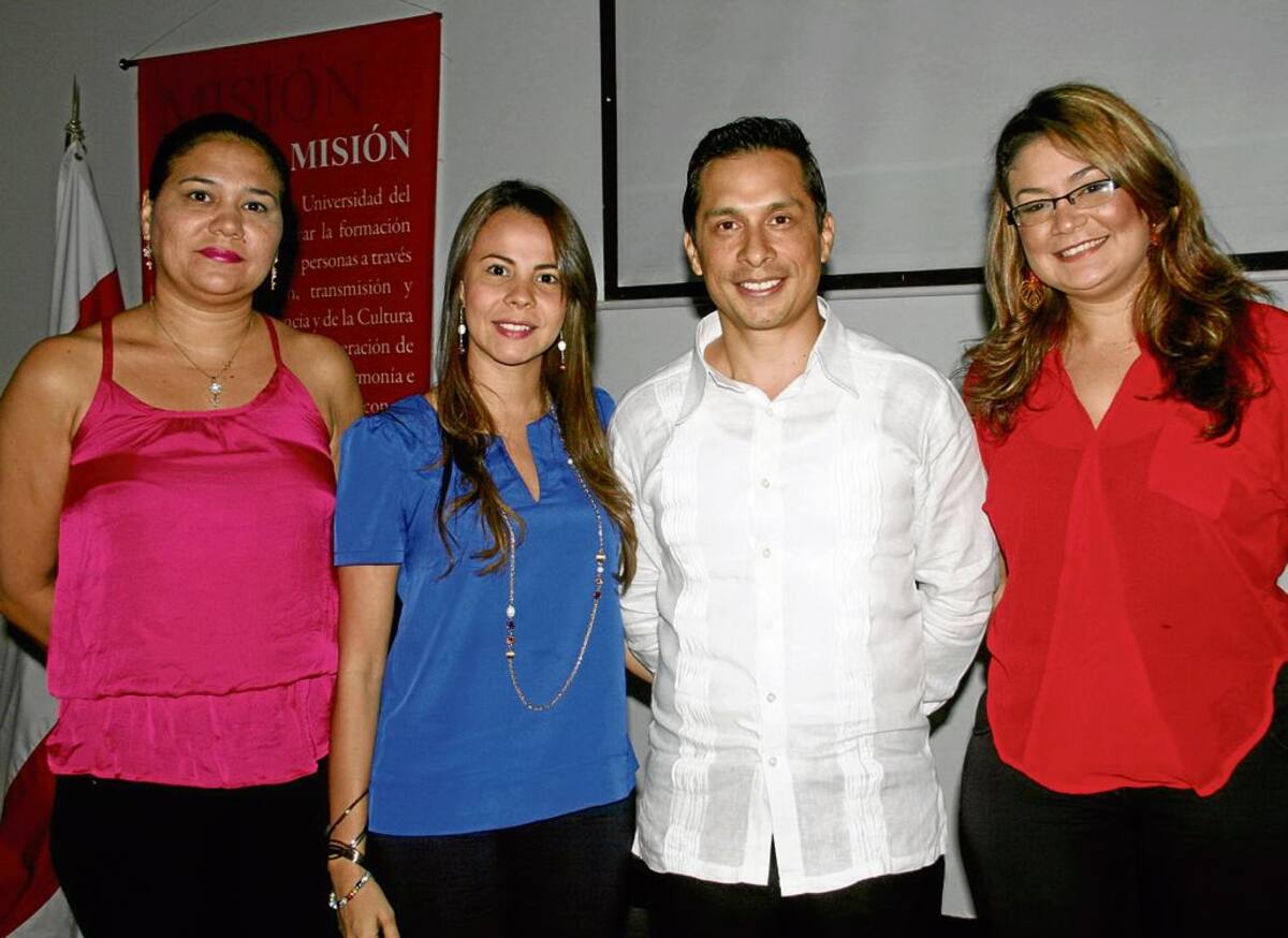 Martha Vergara, Heidy Visbal, Carlos Alfonso y Adriana Espitia.