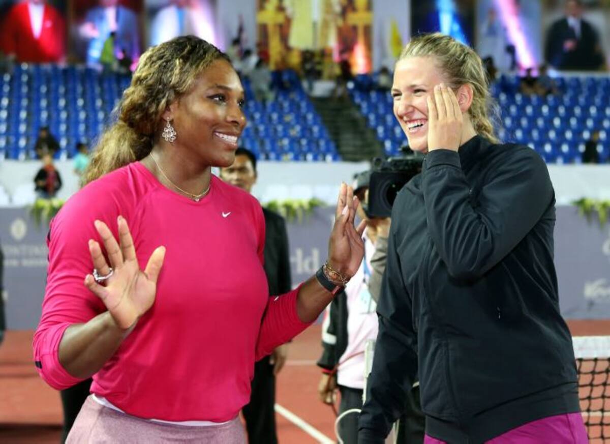 Serena Williams y Victoria Azarenka. AP