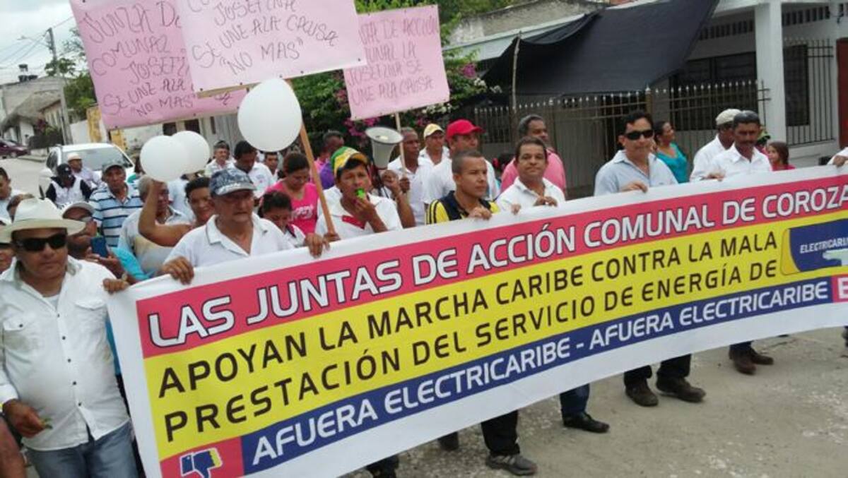 La marcha pacífica contó con participación de los diferentes sectores sociales de Corozal. Cortesia