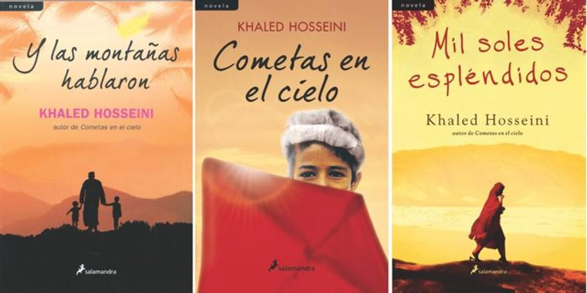 Y las montañas hablaron, Comentas en el cielo y Mil soles espléndidos, novelas del escritor Khaled Hosseini.