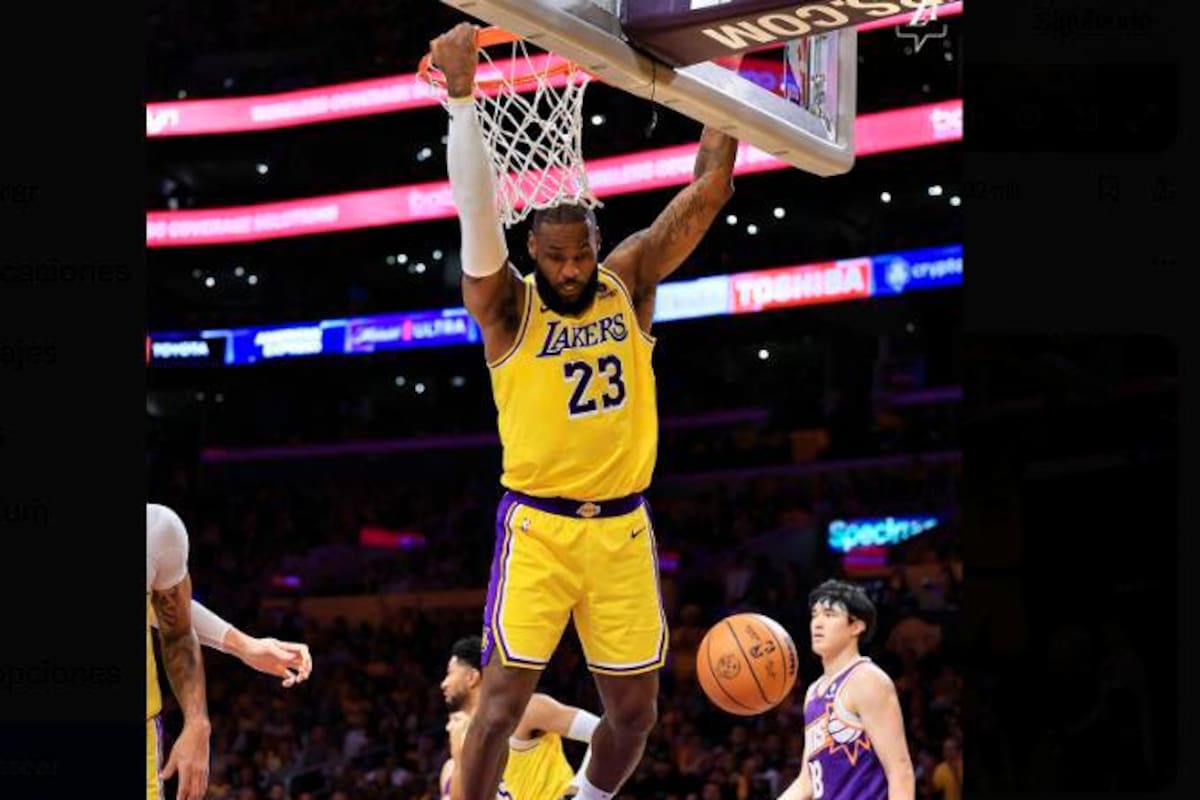 Video: la jugada de LeBron James que fue clave en la victoria ante los Suns